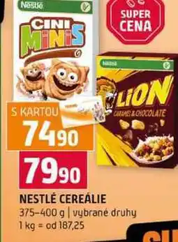 Terno NESTLÉ CEREÁLIE 375-400 g vybrané druhy nabídka