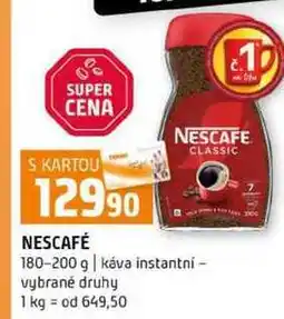 Terno NESCAFE 180-200 g káva instantní vybrané druhy nabídka