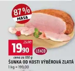 Terno ŠUNKA OD KOSTI VÝBĚROVÁ ZLATÁ nabídka