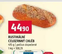 Terno RUSTIKÁLNÍ CELOZRNNÝ CHLÉB 415 g pečivo dopečené nabídka