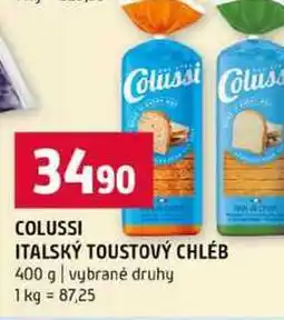 Terno COLUSSI ITALSKÝ TOUSTOVÝ CHLÉB 400 g vybrané druhy nabídka