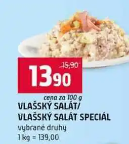 Terno VLAŠSKÝ SALÁT VLAŠSKÝ SALÁT SPECIÁL vybrané druhy nabídka