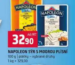 Terno NAPOLEON SÝR S MODROU PLÍSNÍ 100 g plátky vybrané druhy nabídka