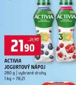 Terno ACTIVIA JOGURTOVÝ NÁPOJ 280 g vybrané druhy nabídka