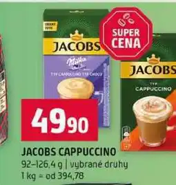 Terno JACOBS CAPPUCCINO 92-126,4 g vybrané druhy nabídka