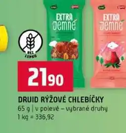 Terno DRUID RÝŽOVÉ CHLEBÍČKY 65 g v polevě vybrané druhy nabídka