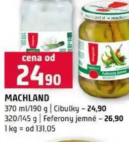 Terno MACHLAND 370 ml 190 g Cibulky 320/145 g Feferony jemné nabídka