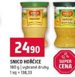 Terno SNICO HOŘČICE 180 g vybrané druhy nabídka