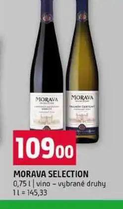 Terno MORAVA SELECTION 0,75l vino vybrané druhy nabídka