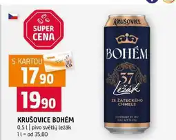 Terno KRUŠOVICE BOHÉM 0,5l pivo světlý ležák nabídka