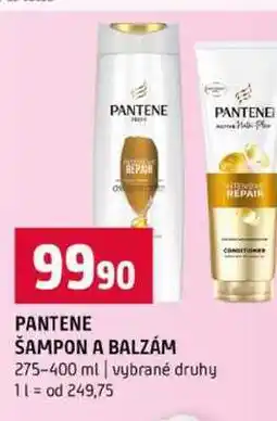 Terno PANTENE ŠAMPON A BALZÁM 275-400 ml vybrané druhy nabídka
