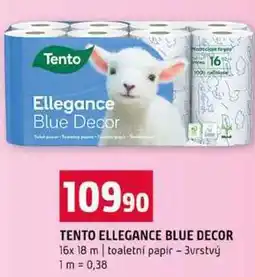 Terno TENTO ELLEGANCE BLUE DECOR 16x 18 m toaletní papír 3vrstvý nabídka