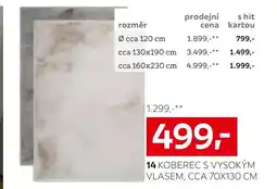 XXXLutz Koberec s vysokým vlasem nabídka