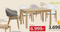 XXXLutz Linea Natura 6 jídelní stůl 6 židle s područkami nabídka