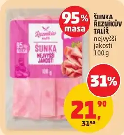 Penny Market Reznikov Talir šunka nejvyšší jakosti nabídka