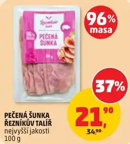 Penny Market Rozhledna pečená šunka řezníků talíř nabídka