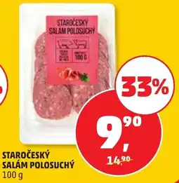 Penny Market Staročeský salám polosuchý nabídka