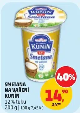 Penny Market Kunin smetana na vaření nabídka