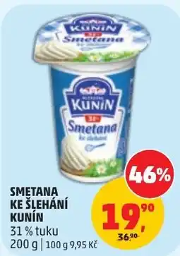 Penny Market Kunin smetana ke šlehání nabídka