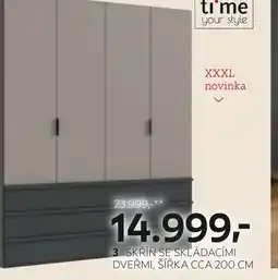 XXXLutz Skřín se skládacími dveřmi nabídka