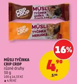 Penny Market Crip Crop müsli tyčinka nabídka
