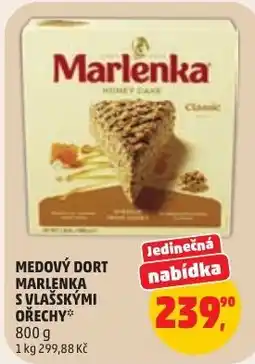 Penny Market Marlenka medový dort s vlašskými ořechy nabídka
