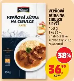 Penny Market Hama vepřová játra na cibulce s rýží nabídka