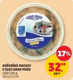 Penny Market Gran Mare kořeněné matjesy v oleji nabídka