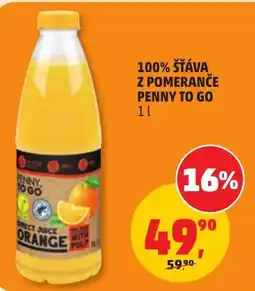 Penny Market Penny to go 100% šťáva z pomeranče nabídka