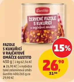 Penny Market Gustito červené fazole s kuřecí v rajčatové omáčce nabídka