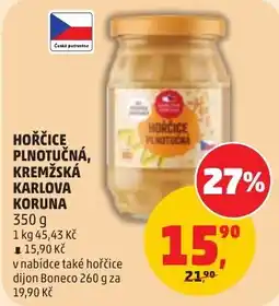 Penny Market Karolova hořčice plnotučná kreměšká nabídka