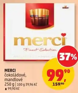 Penny Market Merci čokoládové, mandlové nabídka