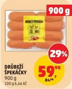 Penny Market Drůbeží špekáčky nabídka