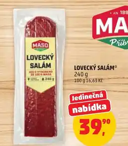 Penny Market Maso lovecky salam nabídka