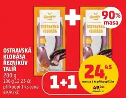 Penny Market Ostravská klobása řezníkův talíř nabídka