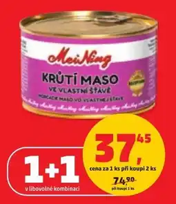 Penny Market MeiNing krůtí maso ve vlastní šťávě nabídka