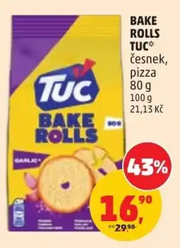 Penny Market Tuc bake rolls česnek, pizza nabídka