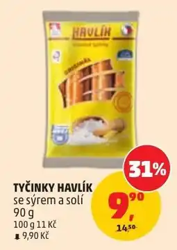 Penny Market Havlík tyčinky se sýrem a solí nabídka