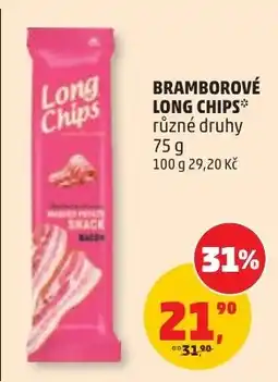 Penny Market Long Chips bramborové nabídka