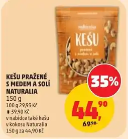 Penny Market Naturalia kešu pražené s medem a solí nabídka
