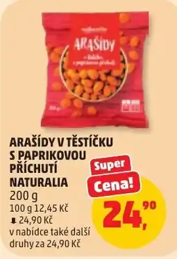 Penny Market Naturalia arašidy v těstíčku s paprikovou příchutí nabídka