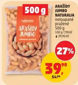 Penny Market Naturalia arašidy jumbo nabídka