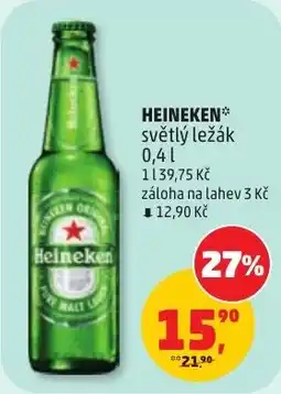 Penny Market Heineken světlý ležák nabídka