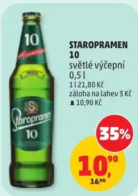 Penny Market Staropramen 10 světlé výčepní nabídka