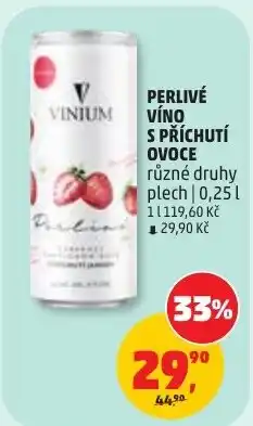 Penny Market Venium perlivé víno s příchutí ovoce nabídka