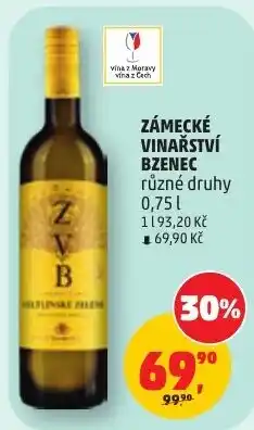 Penny Market Zámecké vinařství Bzenec nabídka