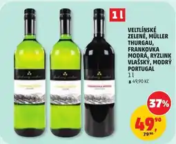 Penny Market Veltlínské zelené, Müller Thurgau, Frankovka modrá, Ryzlink vlašský, modrý nabídka