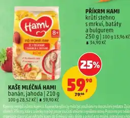 Penny Market Hami kaše mléčná banán jahoda nabídka