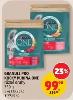 Penny Market One granule pro kočky purina one různé druhy nabídka