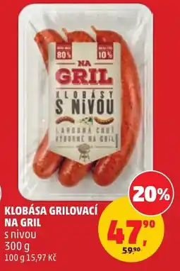Penny Market Na gril klobásy s nivou nabídka